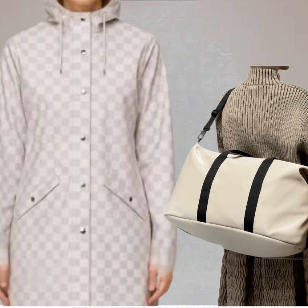 Rains‎ Jacket + Travel bag